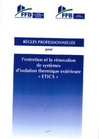 RP entretien et la rénovation de Systèmes d'isolation thermique extérieur ETICS