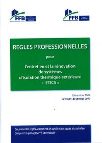 RP entretien et la rénovation de Systèmes d'isolation thermique extérieur ETICS